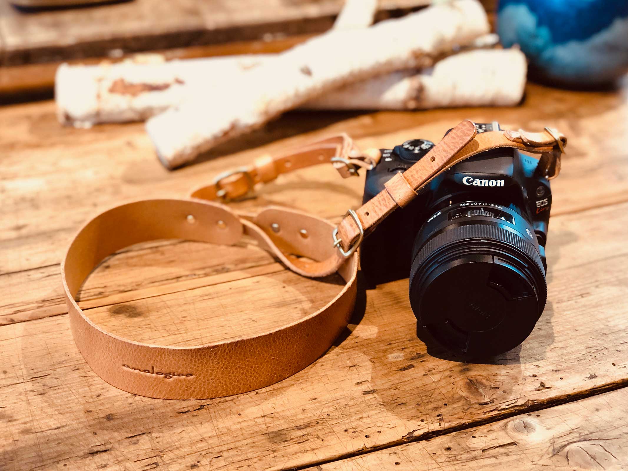 カメラストラップ canon取付