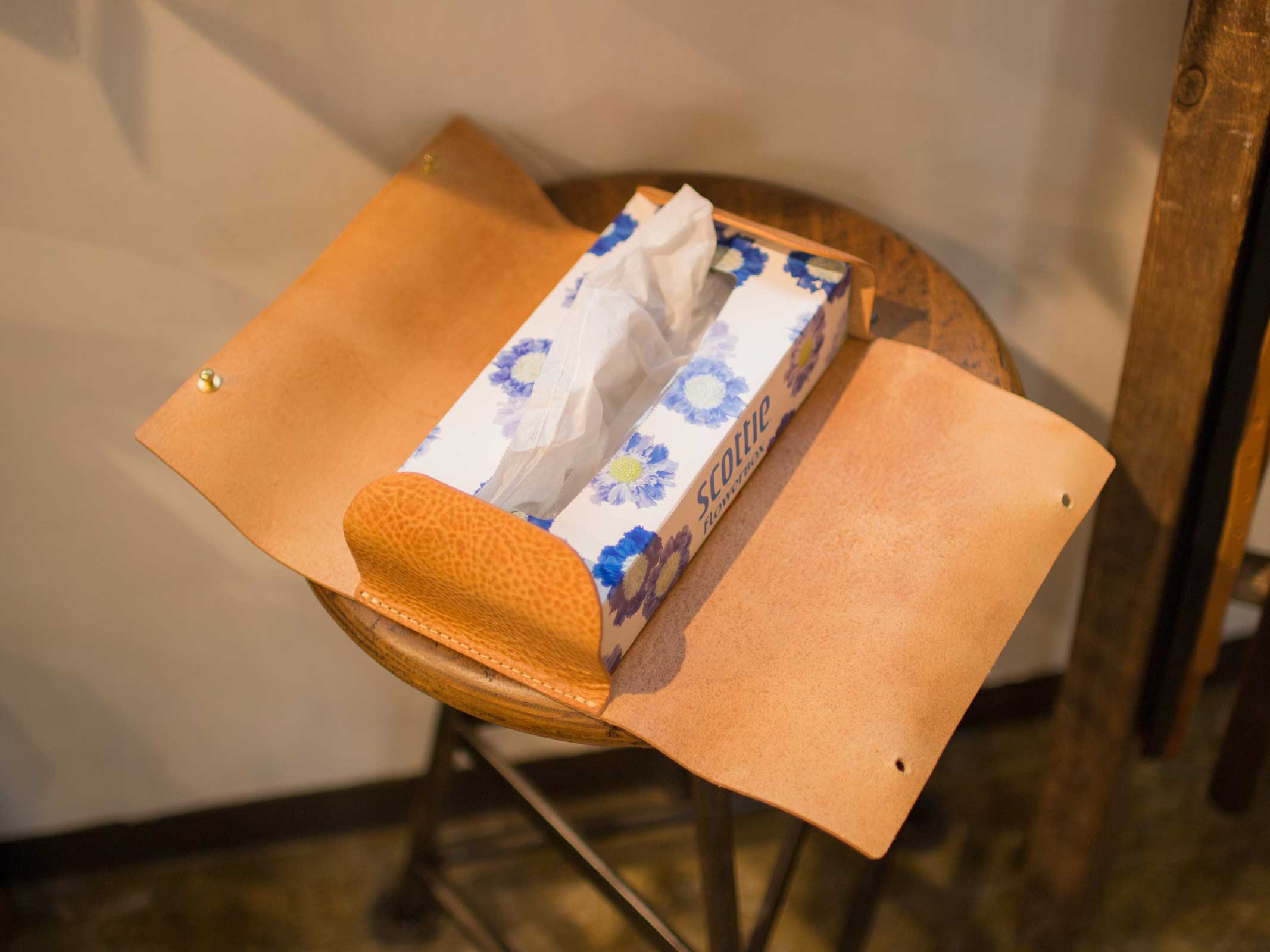 【試作】ティッシュボックスケース 取り替え方法1