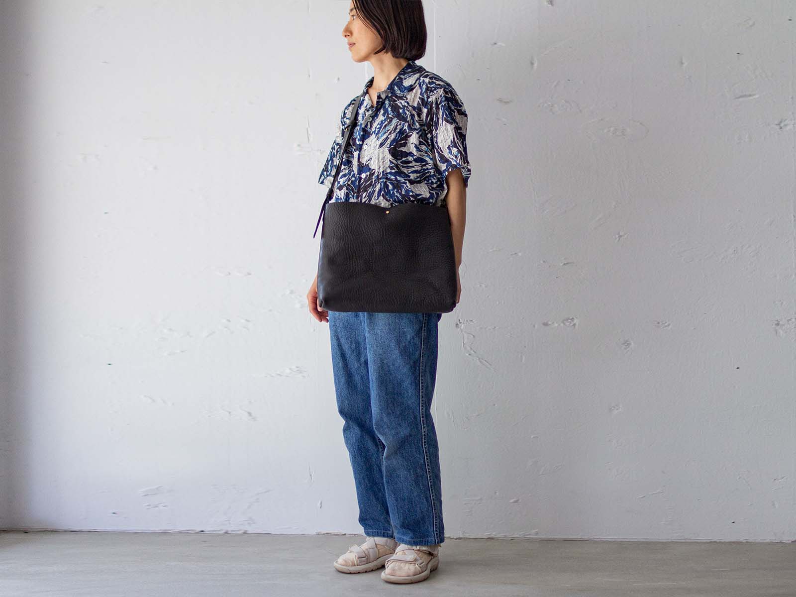 横トリムバッグ 身長156cm ベルト穴最短